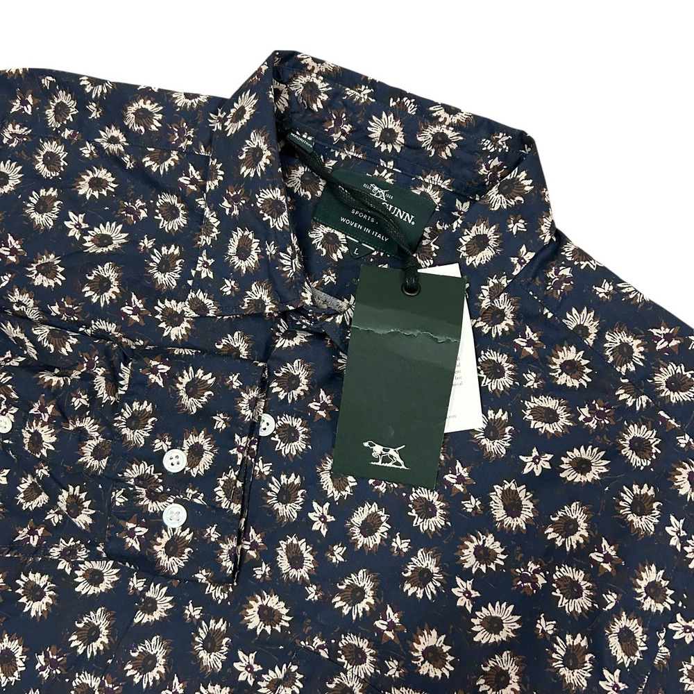 Rodd and Gunn Button Up Shirt Mens Large Ellerby Blue Floral Long Sleeve New